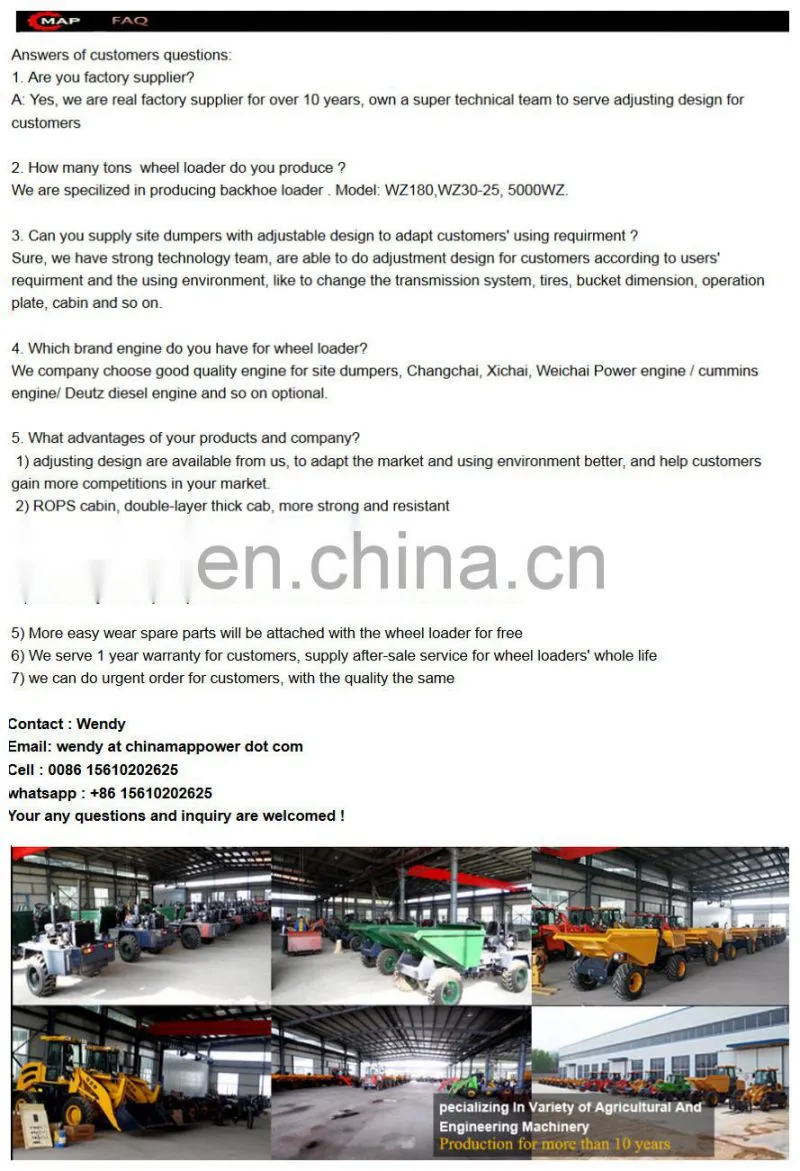 Construction mini backhoe loader for sale