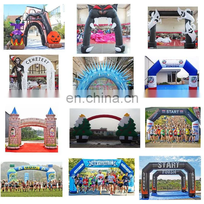 Beautiful Inflatable Rainbow Arch Attractive Blow Up Entrance Arch For Party Decoration