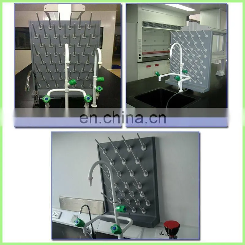 Good price Laboratory single faced drying rack pp lab pegboard