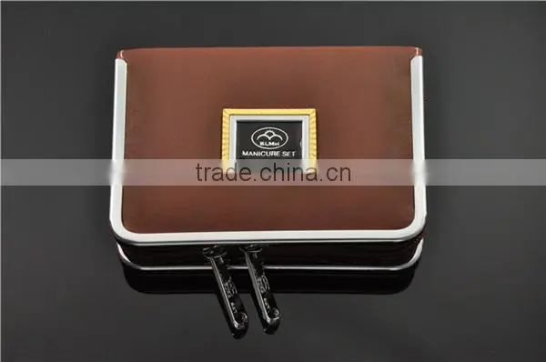 luxury promotional leather boxed gift set with pedicure set
