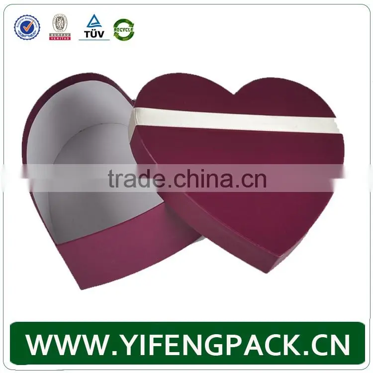 wholesale custom storage distribution kraft paper gift heart shaped packaging chocolate box