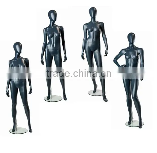 matt grey female mannequin with egg head,new female mannequin,mannequin display