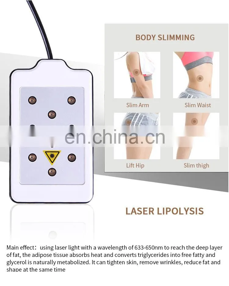 40K Cavitation Machine 6 In 1 Lipo Laser Multipolar RF Vacuum Slimming Instrument For Cellulite Massage Body Shaping Instrument