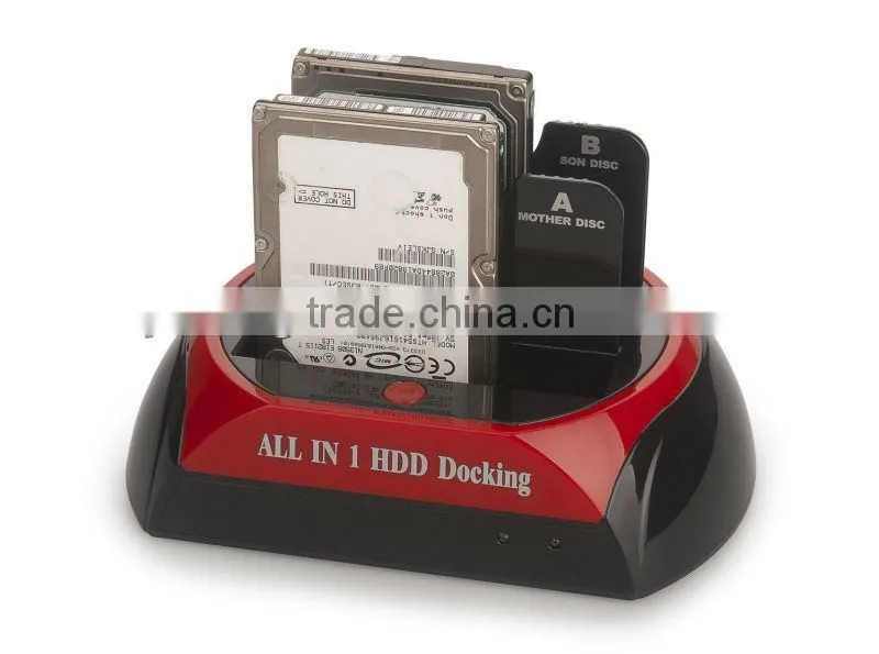 2013 popular 876 Multi-function/All in 1 HDD Docking(USB 2.0 for 2.5/3.5inch SATA/esata HDD Docking product)