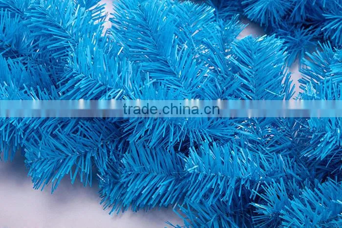 New design 270cm blue christmas garland without decoration