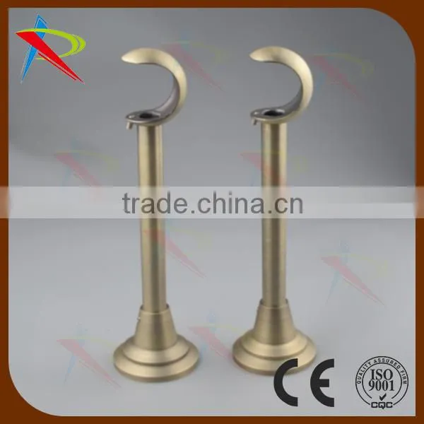 Home decoration fixed curtain rod brackets/export luxury europe curtain rod barckets