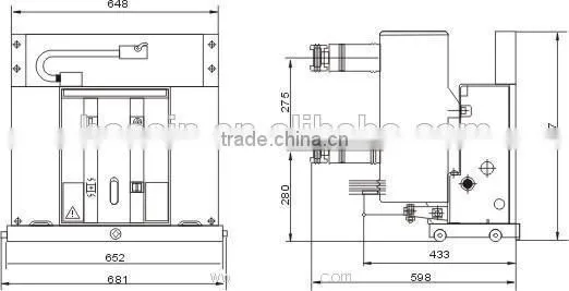 VSM-12(ZN73B-12/D) Series Indoor High-voltage 11KV Permanent Magnetic Vacuum Circuit Breaker/VCB