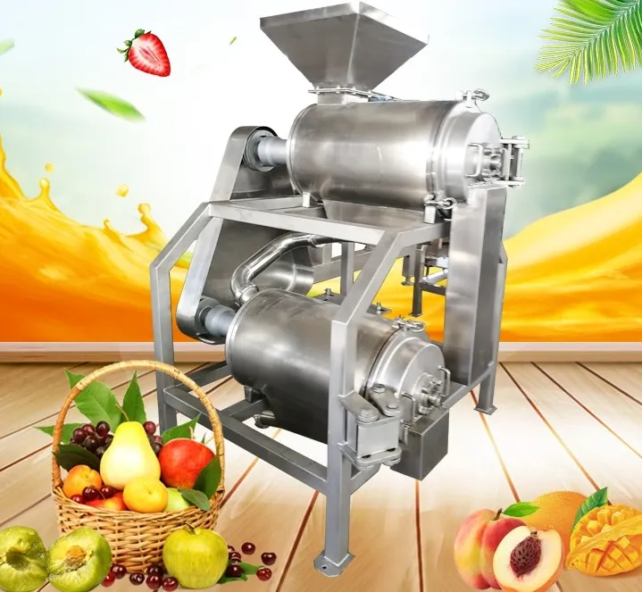 Large Capacity Single Channel Mango Fruit Pulping Machine Fruit Grinding Machine Fruit Juice Pressing Machine