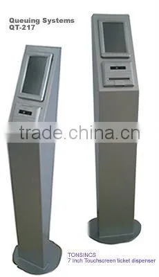 Free Stand 7" Touch Wireless Queuing Themal Ticket Dispenser