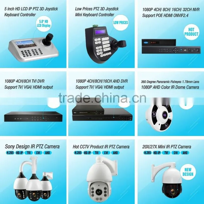 CCTV Fixed Lens Analog HD TVI Camera 2.0MP Sony 322 COMS Color IR Bullet Camera Wholesale China Supplier
