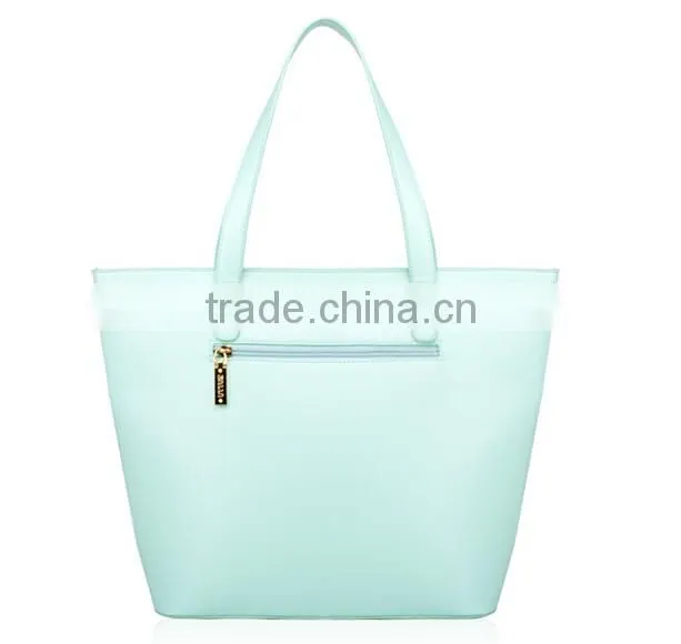 2015 Best Selling Fashion candy color Lady Leather Handbag