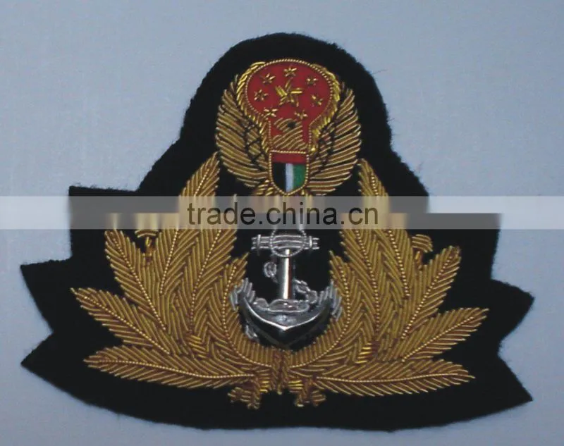 Embroidery Hand Made Machine Bullion Badges Passementerie Cap Cord Aigullettes Ecussons Patches Rank Shoulder Mark