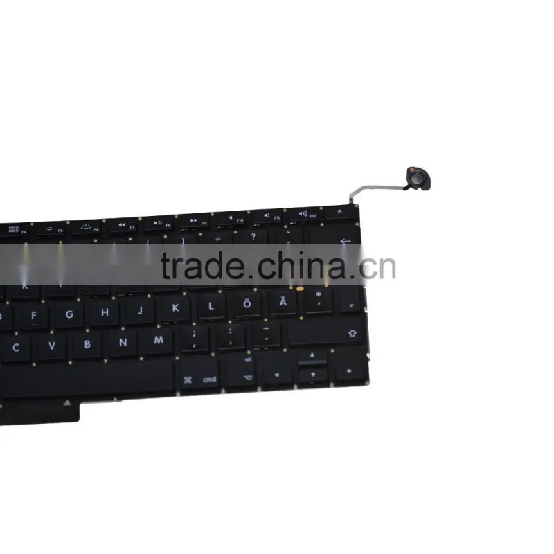 Professional Swedish Laptop keyboard Replacement For Laptop Macbook Pro A1286 2008-2012