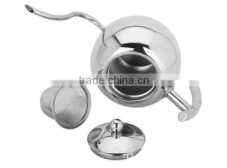 850ml/1100ml stainless steel pour over coffee drip kettle with infuser