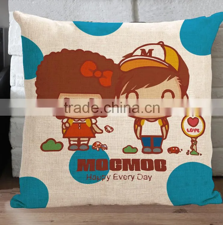 A wedding gift Wedding cotton and linen pillow pillows on the sofa cushion for leaning on wholesale