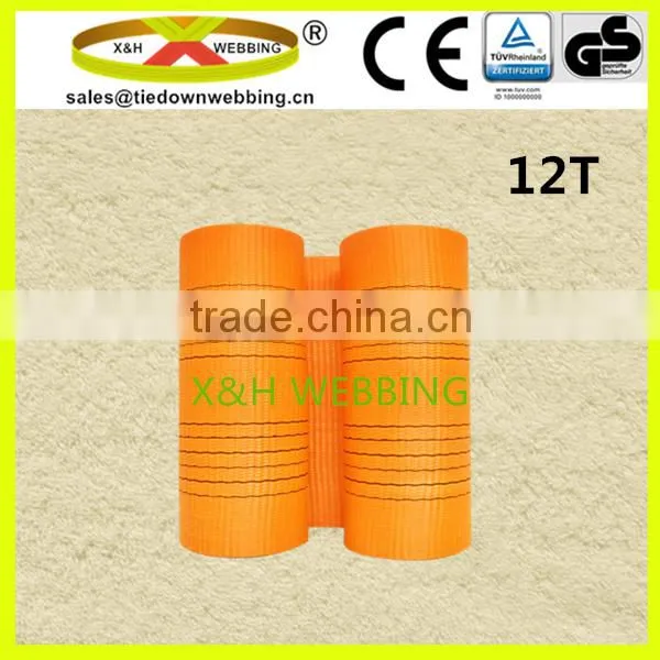 300mm 37500kg synthetic polyester sling webbing