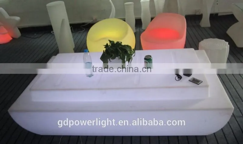 PE Plastic LED Bar Table with remote 16049E