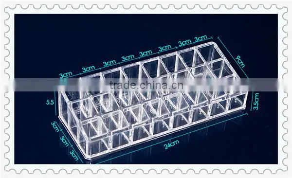 Hot Sale Cosmetics Clear Plastic Storage Box With Dividers High quality
