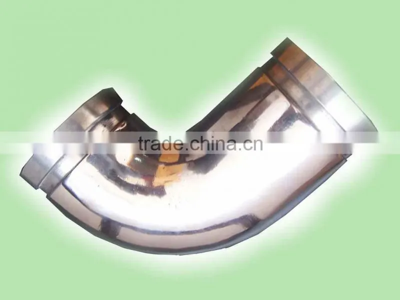 3 inch 90 degree grooved aluminum painted or polished pipe elbow for water truck pipe fittings