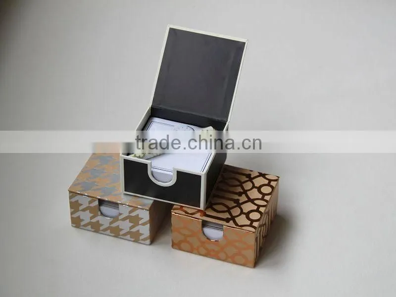 notepaper in gift paper box
