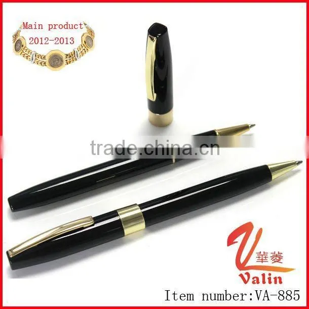 Fashion white corporate pens with logo