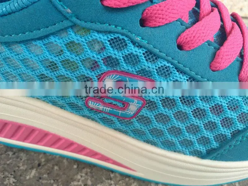new colourful charming design ladies sport shoes with net