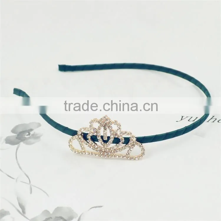 Princess Tiara Headband Royal Baby Pearl Crown Baby Headband Christmas Gift Rhinestone Children accessories