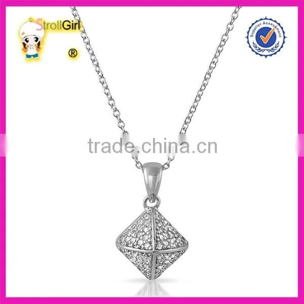 2016 new style fashion 925 silver crown necklace