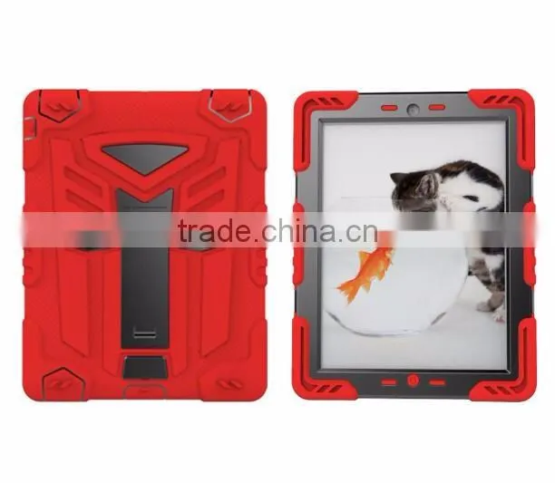 Dragonfly Design With Stand Holder Heavy Duty TPU PC Armor Hybrid Shockproof Protective Phone Cover Case For iPad Mini 4 TB-0269
