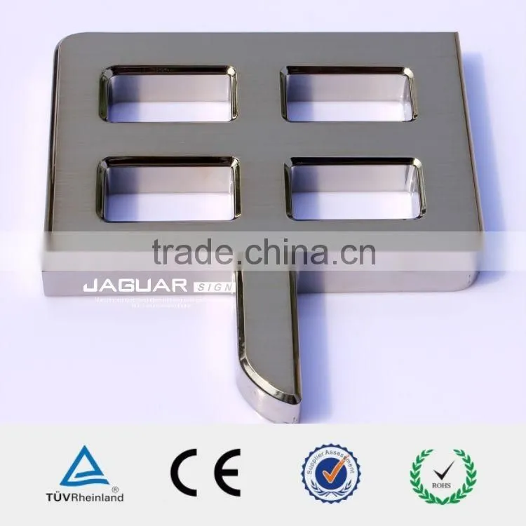 Custom Metal 3D Chrome Letters & Numbers Outdoor Advertising Signs