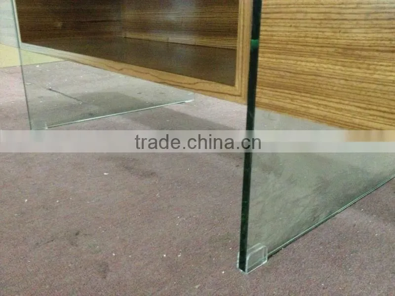 2014 hot sale glass legs wood Coffee Table 1411A