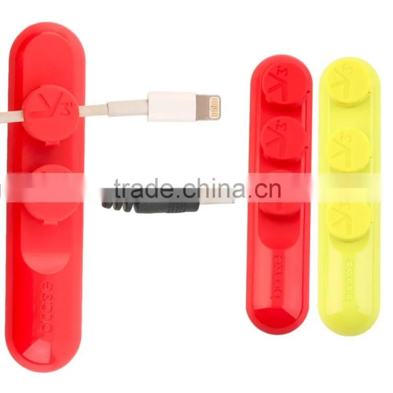 In stock! Magnetic USB Cable Clip Desk Tidy Organiser Wire Lead USB Cable Holder Wholesale