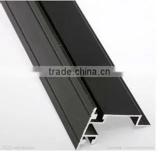 black Powder coating aluminium profile for windows & door
