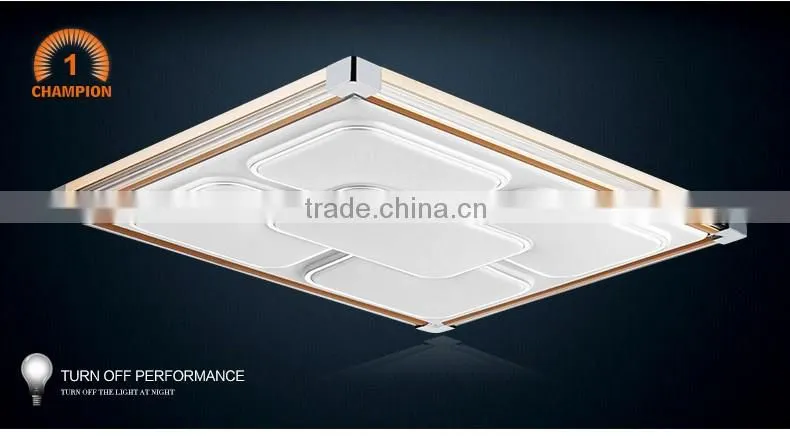 Modern led flush mount ceiling light golden color for residential