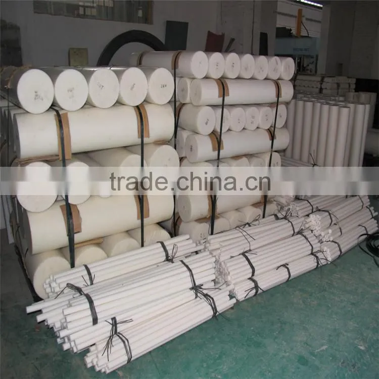 Extruded antistatic 100% virgin POM Delrin Polyacetal plastic white acetal rod