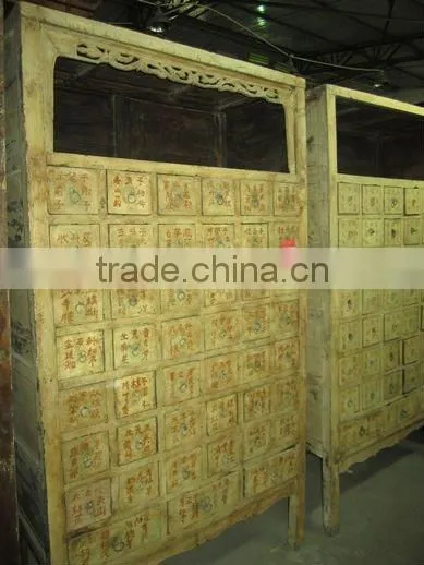 Chinese antique medicine storage cabinet