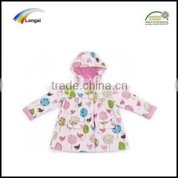 fashion durable kids wholesale raincoat jacket manufacturer
