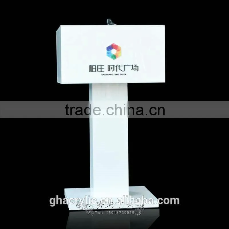 factory outlet vertical high-grade acrylic donation box suggestion box plastic ballot box