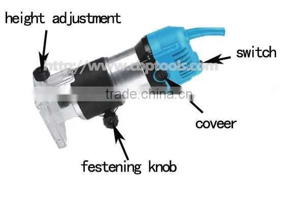 handheld wood trimmer 6mm 600w, Electric Wood Trimmer