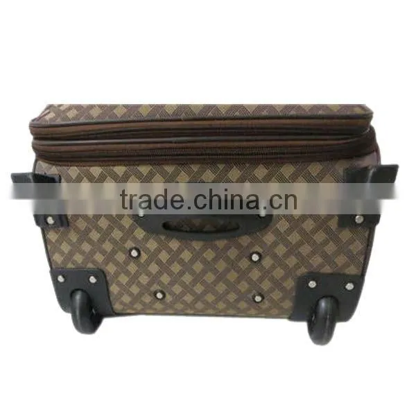 Baigou Shengyakaite brand best selling 3pcs travel pretty yellow vip luggage trollley