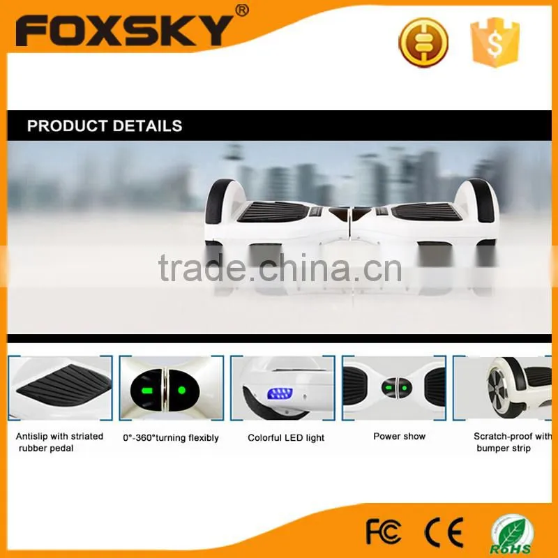 Smart 6.5 inch 2 wheel electric standing scooter for outdoorsports