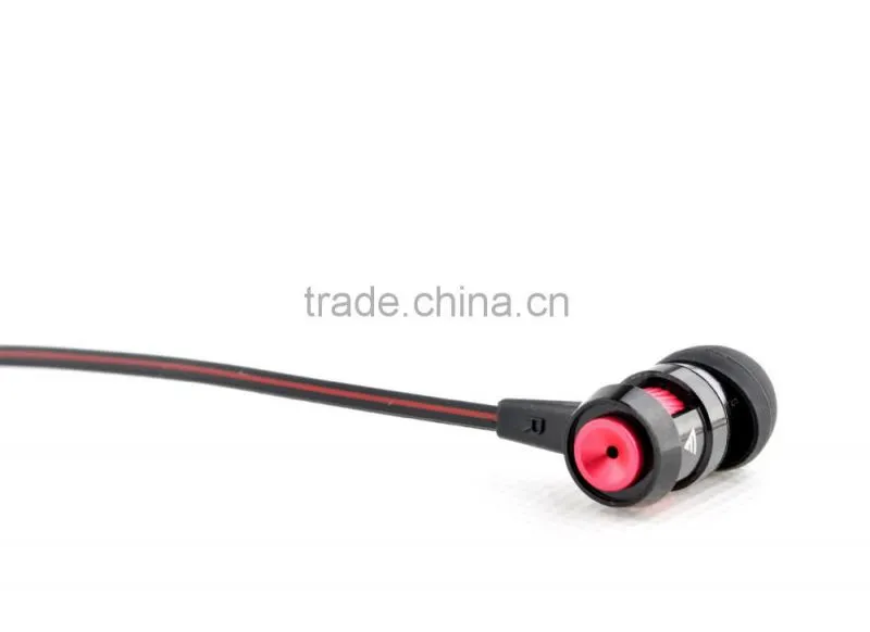 Hot sale high quality popular cool design metal earphone with mic for mobile phone