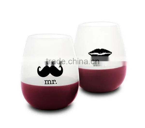 Factory price silicone white glasses red wine cups FDA silicone