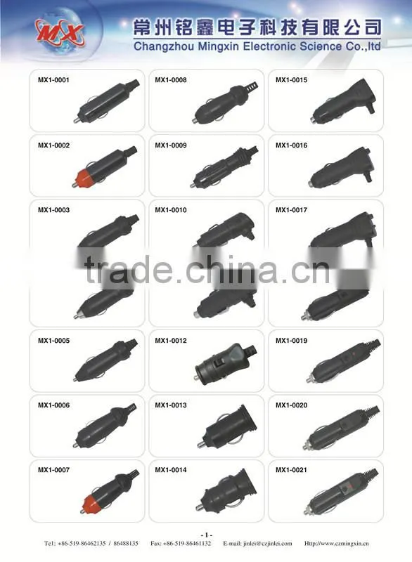 12V ac adapter american style LED light plug cigarette lighter plug cigarette lighter to plug