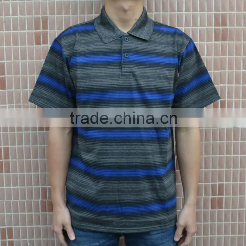 Men's cotton blend blank and plain stripe t-shirts