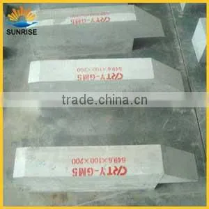 Skid Rail Block fire brick skid rail block for steel billet furnace
