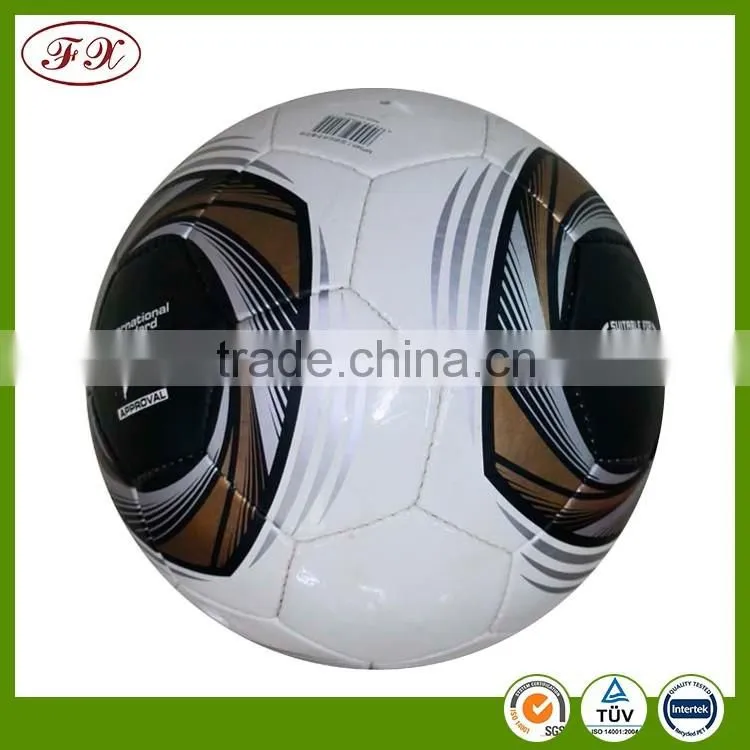 Soccer ball/football size 5# brand logo custom print hand sewn PU/PVC