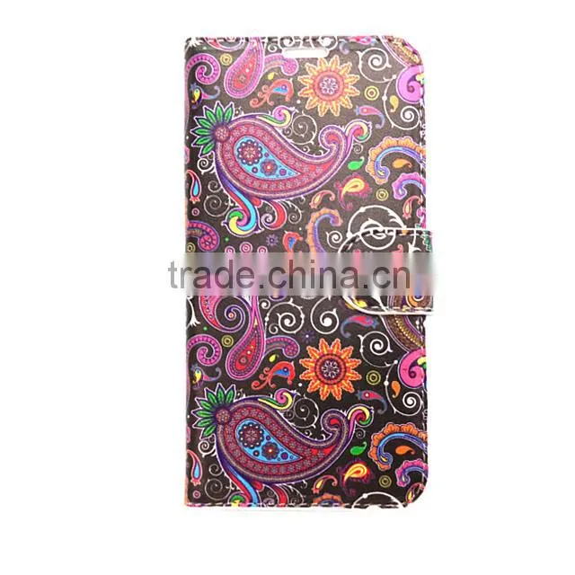2015 Newest Printed Wallet Flip Leather Mobile Cell Phone Case For BQ More Model