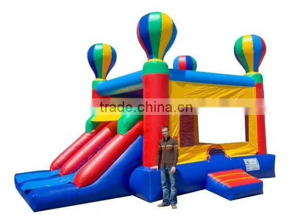 China factory direct sale kids balloon inflatable bouncer price dual slide combo