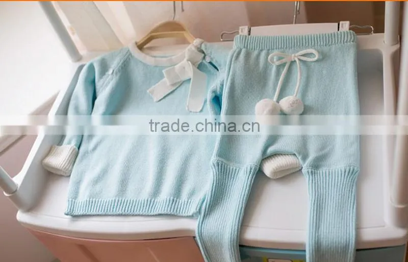 baby 2 pieces romper playsuit twinset sweater newborn baby sweaters